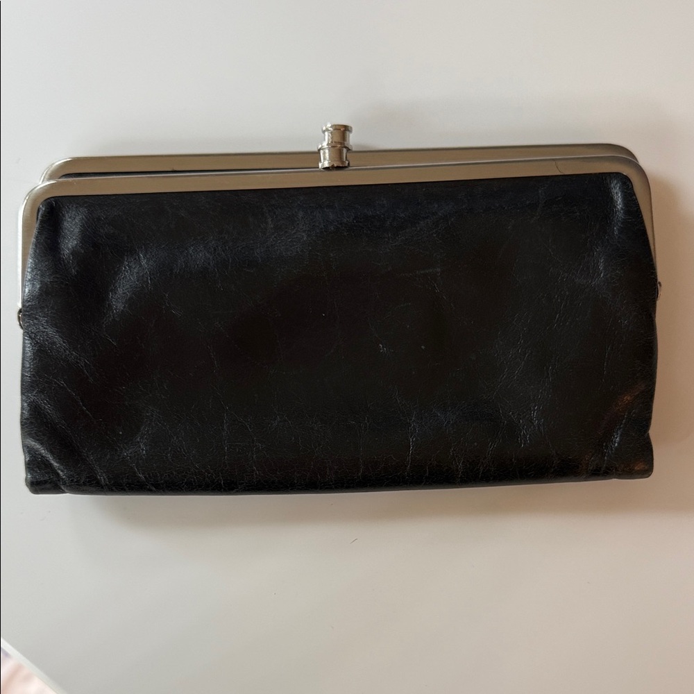 HOBO Black Leather Wallet